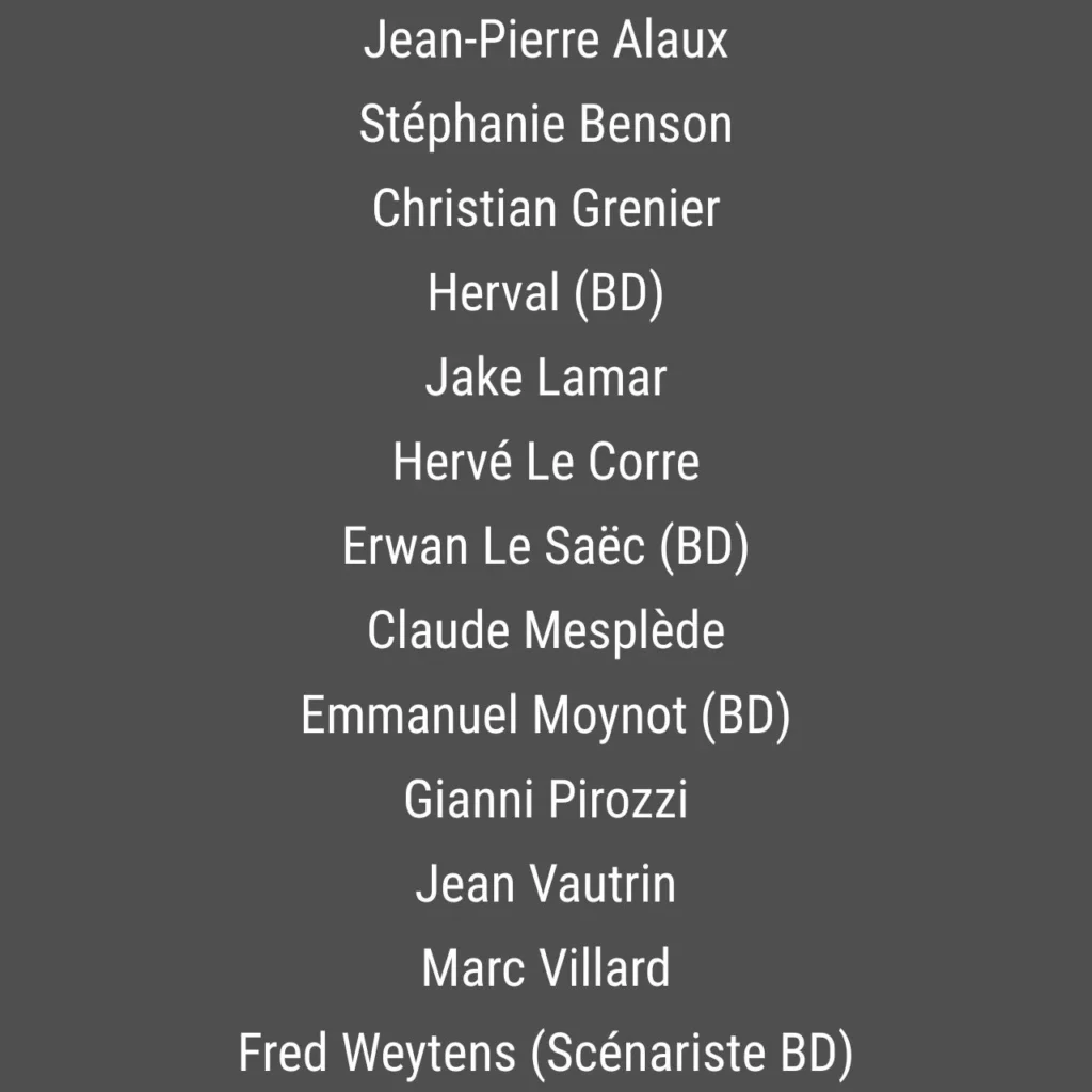 Listes des auteurs invités au salon 2007